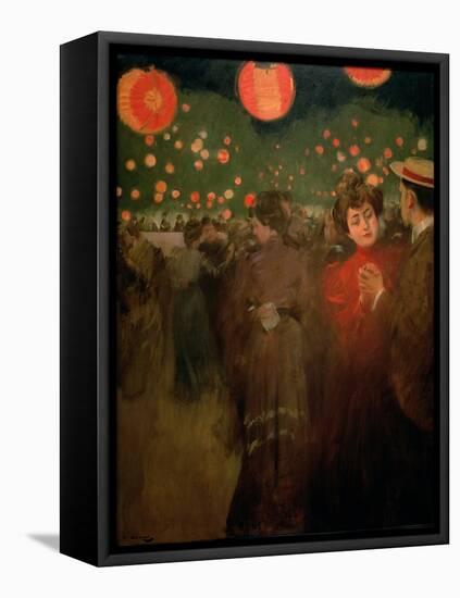 The Open-Air Party, c.1901-02-Ramon Casas i Carbo-Framed Premier Image Canvas