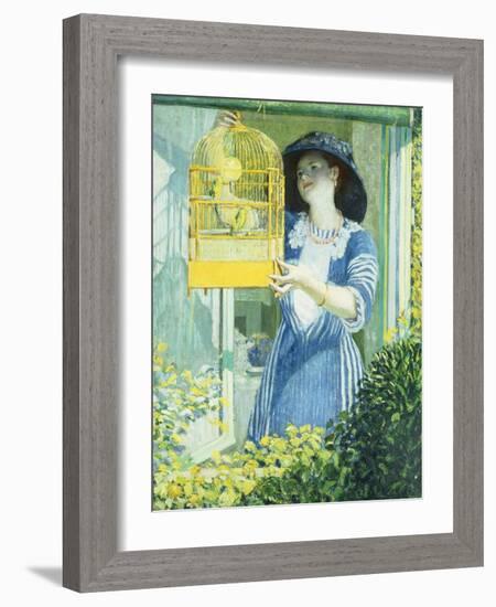 The Open Window-Frederick Carl Frieseke-Framed Giclee Print