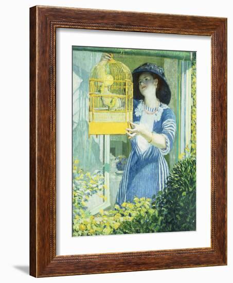 The Open Window-Frederick Carl Frieseke-Framed Giclee Print