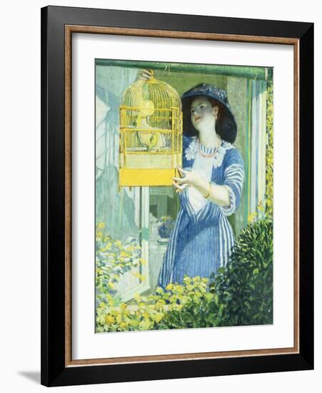 The Open Window-Frederick Carl Frieseke-Framed Giclee Print