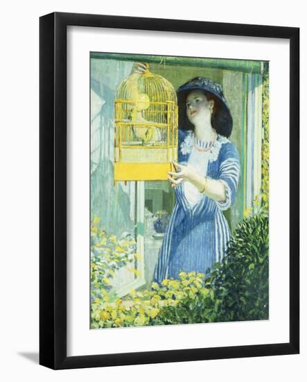 The Open Window-Frederick Carl Frieseke-Framed Giclee Print