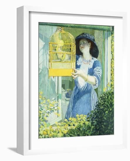 The Open Window-Frederick Carl Frieseke-Framed Giclee Print