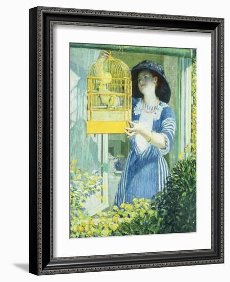 The Open Window-Frederick Carl Frieseke-Framed Giclee Print