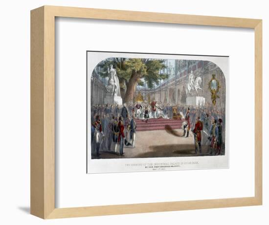 The opening by Queen Victoria of the Industrial Palace in Hyde Park, May 1st 1851-Unknown-Framed Giclee Print