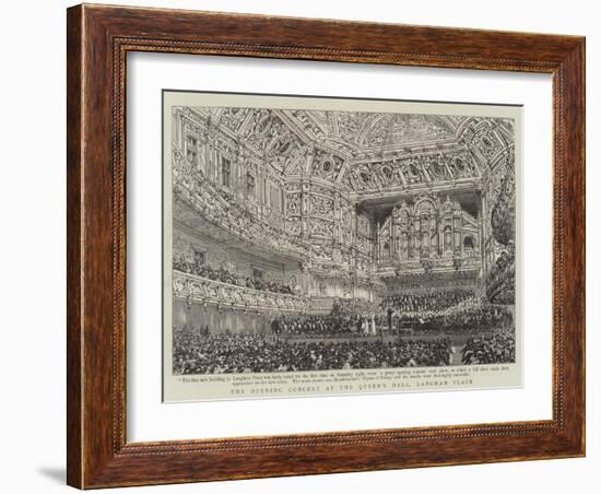 The Opening Concert at the Queen's Hall, Langham Place-null-Framed Giclee Print