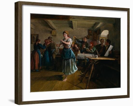 The Opening Dance, 1863-Ferdinand Georg Waldmüller-Framed Giclee Print
