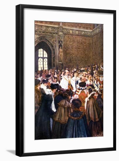 The Opening of Parliament by King Edward VII, C1905-Arthur David McCormick-Framed Giclee Print