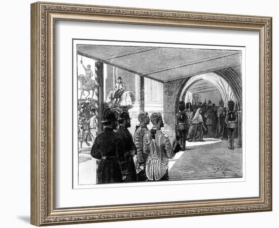 The Opening of Parliament, Westminster, London, 1866-William Barnes Wollen-Framed Giclee Print