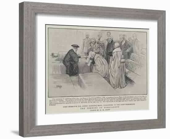 The Opening of Parliament-Henry Marriott Paget-Framed Giclee Print