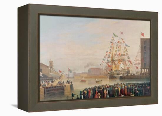 The Opening of St. Katherine's Dock, 25th October 1828-William John Huggins-Framed Premier Image Canvas