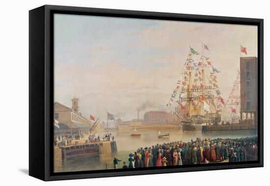 The Opening of St. Katherine's Dock, 25th October 1828-William John Huggins-Framed Premier Image Canvas
