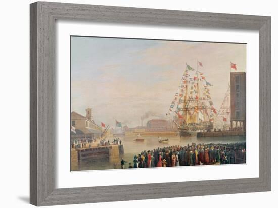 The Opening of St. Katherine's Dock, 25th October 1828-William John Huggins-Framed Giclee Print