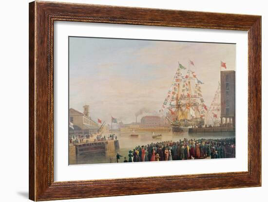 The Opening of St. Katherine's Dock, 25th October 1828-William John Huggins-Framed Giclee Print