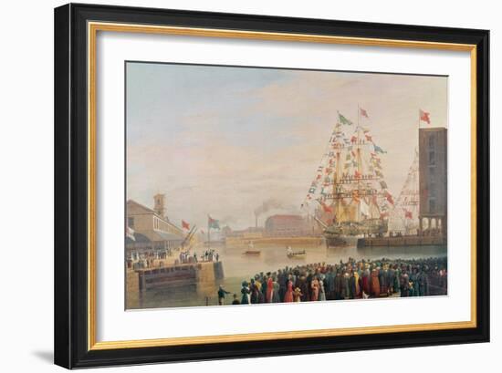 The Opening of St. Katherine's Dock, 25th October 1828-William John Huggins-Framed Giclee Print