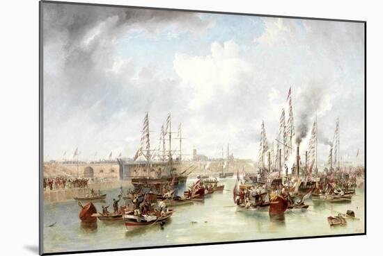 The Opening of Sunderland South Docks, 20 June, 1850-John Wilson Carmichael-Mounted Giclee Print