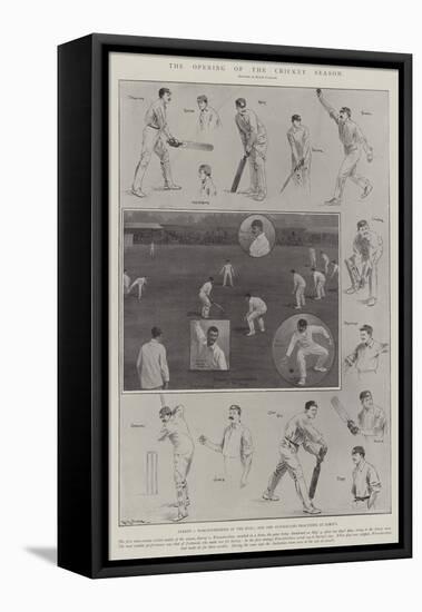The Opening of the Cricket Season-Ralph Cleaver-Framed Premier Image Canvas