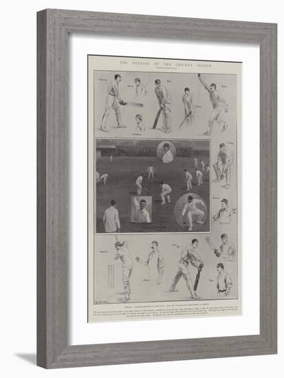 The Opening of the Cricket Season-Ralph Cleaver-Framed Giclee Print