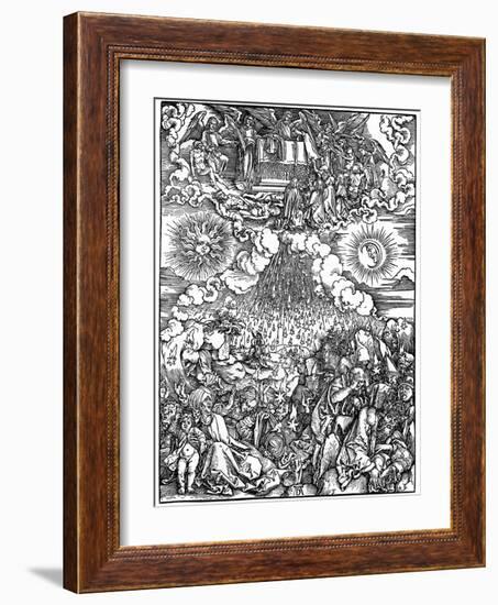 The Opening of the Fifth and Sixth Seals, 1498-Albrecht Durer-Framed Giclee Print