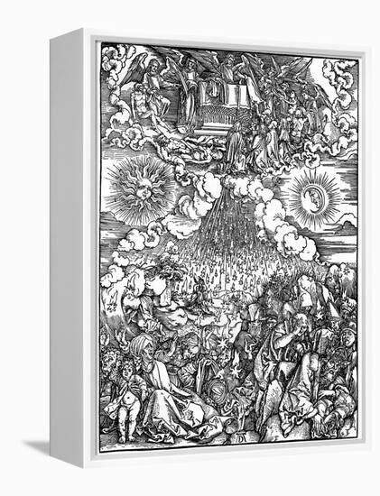 The Opening of the Fifth and Sixth Seals, 1498-Albrecht Durer-Framed Premier Image Canvas