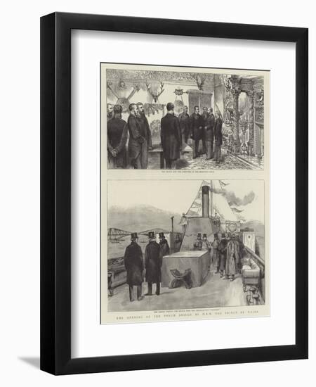 The Opening of the Forth Bridge by Hrh the Prince of Wales-null-Framed Giclee Print