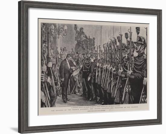 The Opening of the French Assembly, the Guards Saluting the President of the Chamber-Charles Paul Renouard-Framed Giclee Print