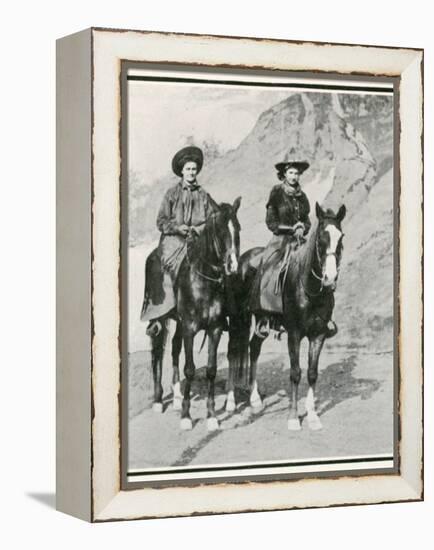 The Opening of the Golden West Exhibition at Earl's Court: How the Divided Skirt Works-null-Framed Premier Image Canvas