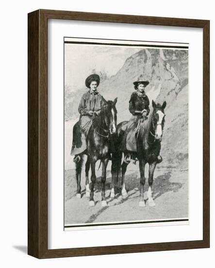 The Opening of the Golden West Exhibition at Earl's Court: How the Divided Skirt Works-null-Framed Photographic Print