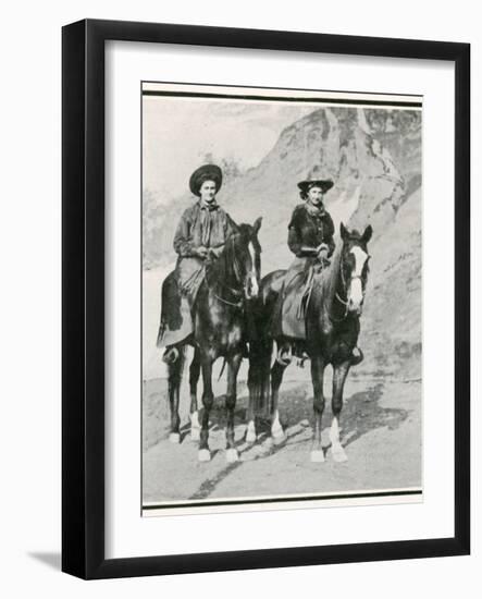 The Opening of the Golden West Exhibition at Earl's Court: How the Divided Skirt Works-null-Framed Photographic Print