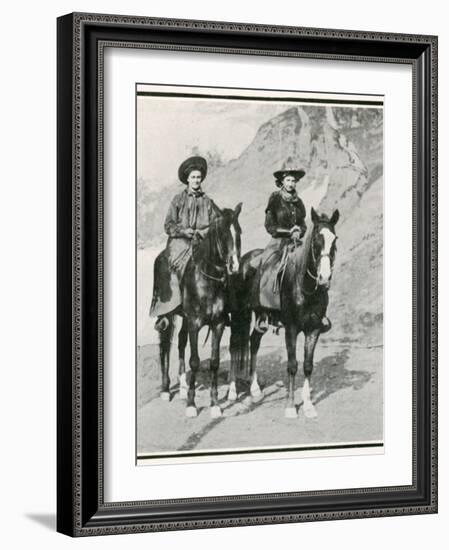 The Opening of the Golden West Exhibition at Earl's Court: How the Divided Skirt Works-null-Framed Photographic Print