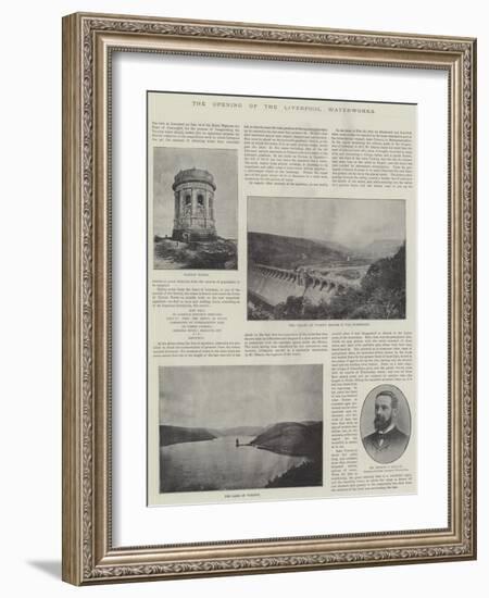 The Opening of the Liverpool Waterworks-null-Framed Giclee Print