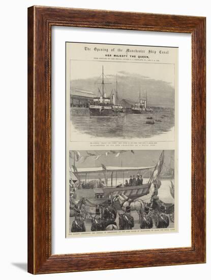 The Opening of the Manchester Ship Canal-null-Framed Giclee Print