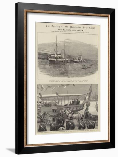 The Opening of the Manchester Ship Canal-null-Framed Giclee Print