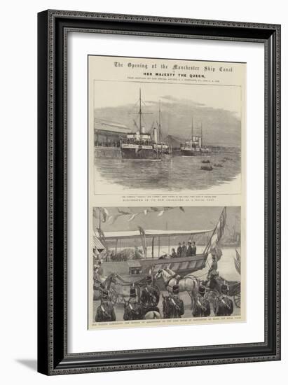 The Opening of the Manchester Ship Canal-null-Framed Giclee Print