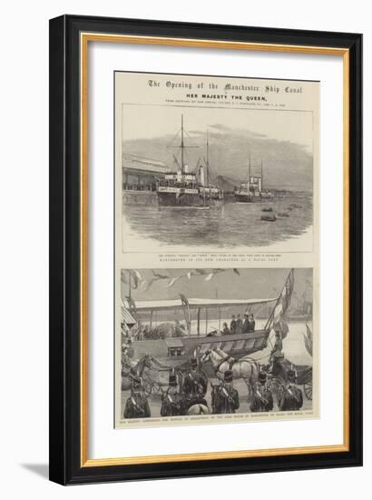 The Opening of the Manchester Ship Canal-null-Framed Giclee Print