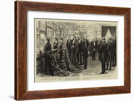 The Opening of the New Building of the Institute of Painters in Water-Colours-Godefroy Durand-Framed Giclee Print