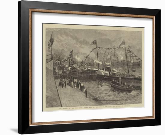 The Opening of the New Royal Albert Dock at Woolwich by the Duke and Duchess of Connaught-William Lionel Wyllie-Framed Giclee Print