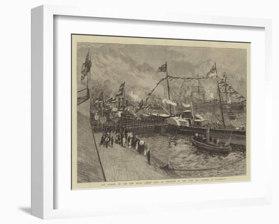 The Opening of the New Royal Albert Dock at Woolwich by the Duke and Duchess of Connaught-William Lionel Wyllie-Framed Giclee Print