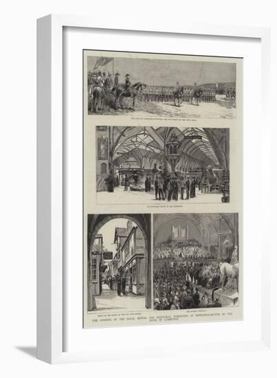 The Opening of the Royal Mining and Industrial Exhibition at Newcastle-On-Tyne by the Duke of Cambr-null-Framed Giclee Print