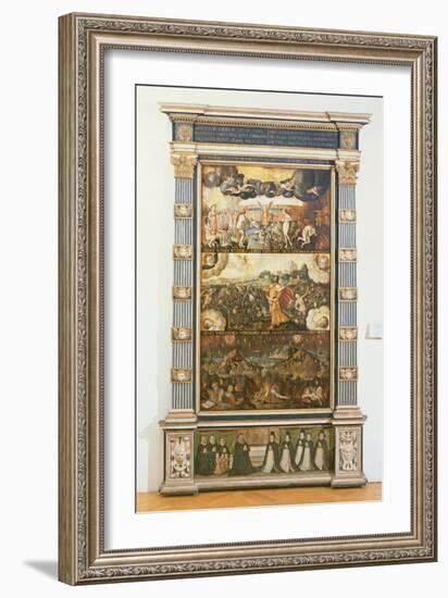 The Opening of the Sixth Seal, Ezekiel's Vision and the Last Judgement, 1584-null-Framed Giclee Print