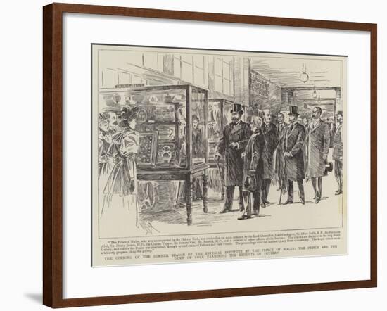 The Opening of the Summer Season of the Imperial Institute by the Prince of Wales-null-Framed Giclee Print