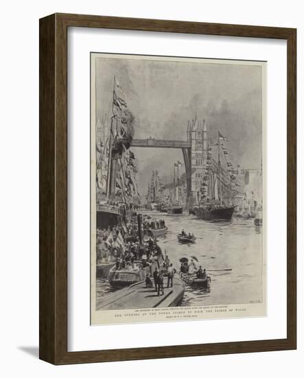 The Opening of the Tower Bridge by Hrh the Prince of Wales-William Lionel Wyllie-Framed Giclee Print