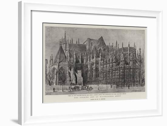 The Opening Out of Westminster Abbey-Henry William Brewer-Framed Giclee Print