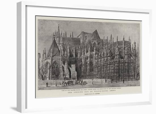 The Opening Out of Westminster Abbey-Henry William Brewer-Framed Giclee Print
