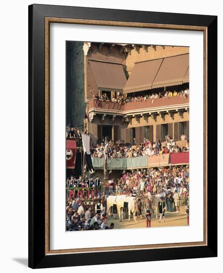 The Opening Parade of the Palio Horse Race, Siena, Tuscany, Italy, Europe-Upperhall Ltd-Framed Photographic Print