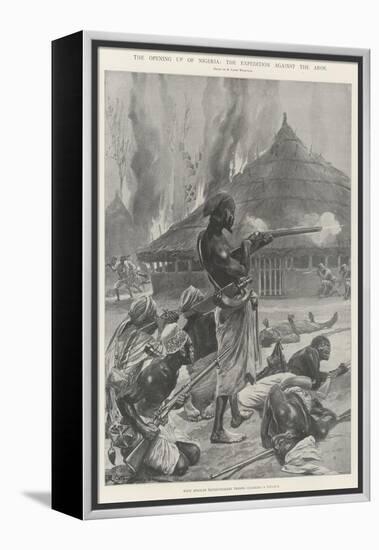The Opening Up of Nigeria, the Expedition Against the Aros-Richard Caton Woodville II-Framed Premier Image Canvas