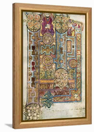 The Opening Words of St John's Gospel, 800 Ad-null-Framed Premier Image Canvas