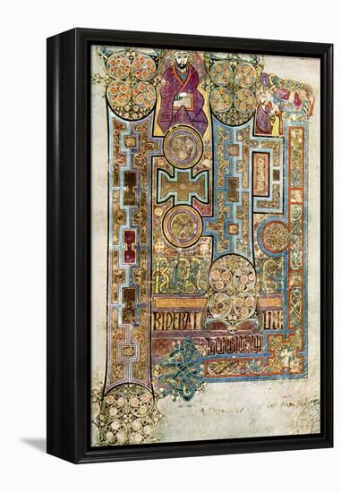 The Opening Words of St John's Gospel, 800 Ad-null-Framed Premier Image Canvas