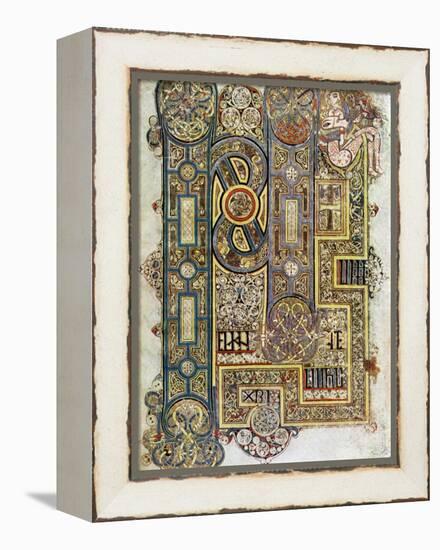 The Opening Words of St Mark's Gospel, 800 Ad-null-Framed Premier Image Canvas