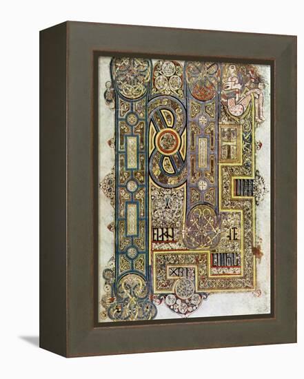 The Opening Words of St Mark's Gospel, 800 Ad-null-Framed Premier Image Canvas