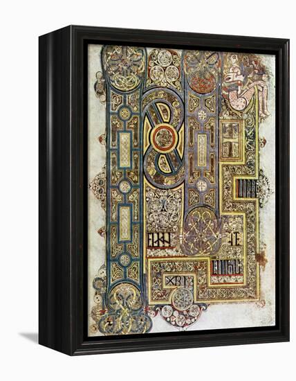 The Opening Words of St Mark's Gospel, 800 Ad-null-Framed Premier Image Canvas